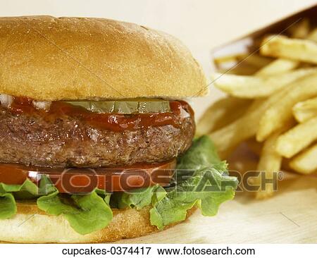 Food, Still Life, Hamburger, Tomatoe, Lettuce, Ketchup, Bun View Large Photo Image Stock Photo - Food, Still Life, Hamburger, Tomatoe, Lettuce, Ketchup, Bun. Fotosearch