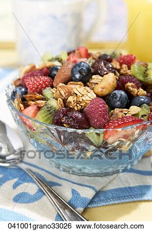 Food, Still Life, Kitchen, Spoon, Bowl, Fruit, Cereal View Large Photo Image Stock Photograph - Food, Still Life, Kitchen, Spoon, Bowl, Fruit, Cereal. Fotosearch