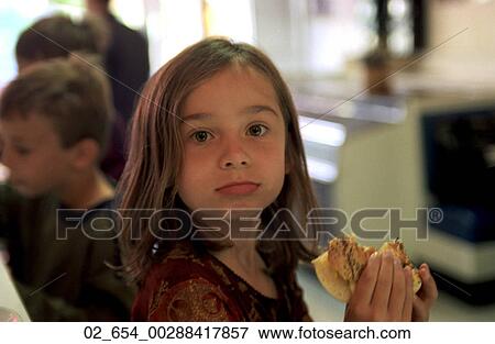 Happy, Child, Lunch, School, Sandwich, Girl, Young View Large Photo Image Stock Photo - Happy, Child, Lunch, School, Sandwich, Girl, Young. Fotosearch
