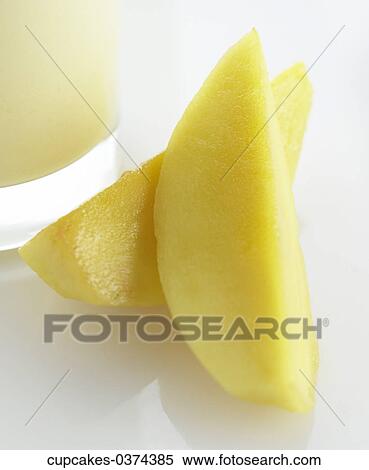 Stock Photography - Mango, Yellow, White, Sliced, Fruit, Dessert, Healthy. Fotosearch