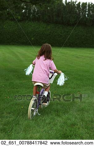Outside, Child, Summer, Girl, Bicycle, Bike, Riding View Large Photo Image Stock Image - Outside, Child, Summer, Girl, Bicycle, Bike, Riding. Fotosearch