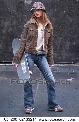 Outside, Woman, Winter, Portrait, Trendy View Large Photo Image Picture - Outside, Woman, Winter, Portrait, Trendy. Fotosearch