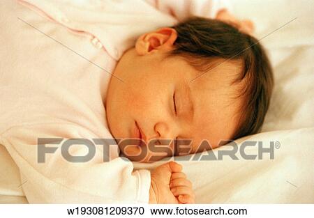 People, Under 6 Months, Series, Sleeping, Solo, Asleep View Large Photo Image Stock Image - People, Under 6 Months, Series, Sleeping, Solo, Asleep. Fotosearch