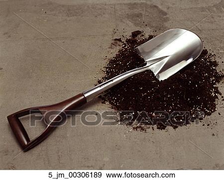 Stock Photo - Planting, Shovel, Gardening, Tool, Garden, Top Soil, Soil. Fotosearch