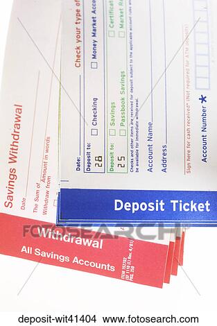 Still Life, Banking, Bank, Slip, Withdrawal, Deposit View Large Photo Image Picture - Still Life, Banking, Bank, Slip, Withdrawal, Deposit. Fotosearch