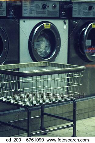 Stock Image - Still Life, Laundry, Laundromat, Washing, Wash, Machine, Business. Fotosearch