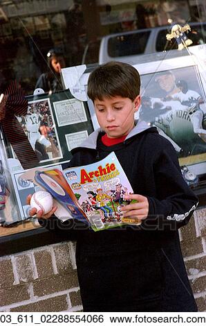 Store, Child, Comics, Comic Book, Reading, Autumn View Large Photo Image Stock Photograph - Store, Child, Comics, Comic Book, Reading, Autumn. Fotosearch