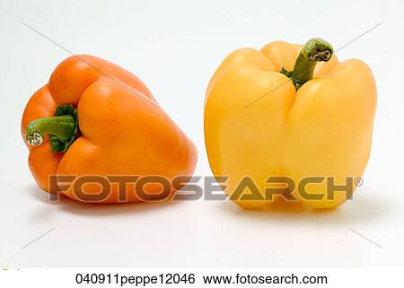 Sweet Pepper, Still Life, Food, Vegetable, Peppers, Two, Orange View Large Photo Image Stock Photograph - Sweet Pepper, Still Life, Food, Vegetable, Peppers, Two, Orange. Fotosearch