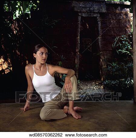 Stock Image - Under 35, Twenties, Tanned, Summer, Solo. Fotosearch