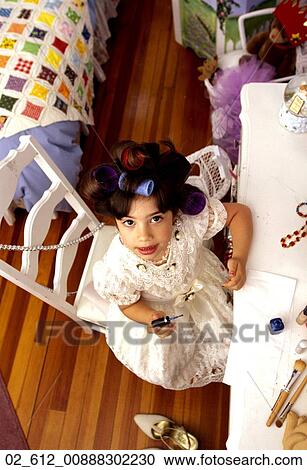 Woman, Bedroom, Dress, Child, Caucasian, Girl, 7_9 View Large Photo Image Stock Image - Woman, Bedroom, Dress, Child, Caucasian, Girl, 7_9. Fotosearch