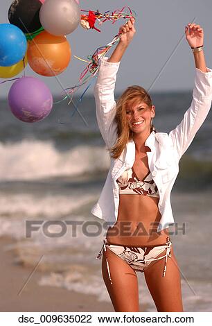 Woman, Glamour, Outside, Summer, Vitality, Beach, Bikini View Large Photo Image Stock Image - Woman, Glamour, Outside, Summer, Vitality, Beach, Bikini. Fotosearch