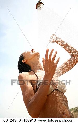 beach, brunette, front, view, hygiene, outside, place View Large Photo Image Stock Image - beach, brunette, front, view, hygiene, outside, place. Fotosearch