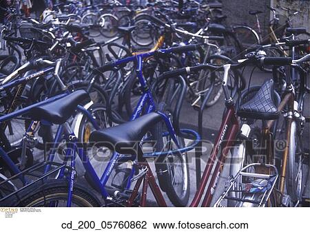 Stock Image - Bicycle, Bikes, Conceptual, Chained. Fotosearch