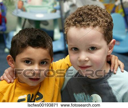 Boys, 3-8, Eye, Contact, Curly, Hair, Affectionate View Large Photo Image Stock Image - Boys, 3-8, Eye, Contact, Curly, Hair, Affectionate. Fotosearch