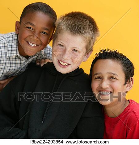 Boys, Friends, Happy, Smiling, Eye, Contact View Large Photo Image Picture - Boys, Friends, Happy, Smiling, Eye, Contact. Fotosearch