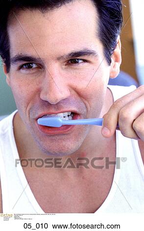 brushing, his, teeth, toothbrush, cleaning, his, teeth View Large Photo Image Stock Image - brushing, his, teeth, toothbrush, cleaning, his, teeth. Fotosearch