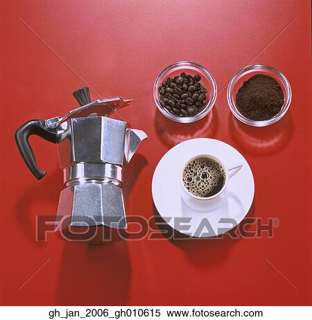 cup, saucer, beans, ground, coffee View Large Photo Image Stock Photography - cup, saucer, beans, ground, coffee. Fotosearch