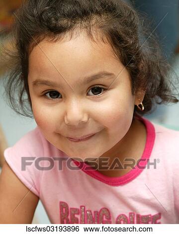 Eye, Contact, Smiling, Girl, 2-5, Color, Latin View Large Photo Image Stock Photograph - Eye, Contact, Smiling, Girl, 2-5, Color, Latin. Fotosearch