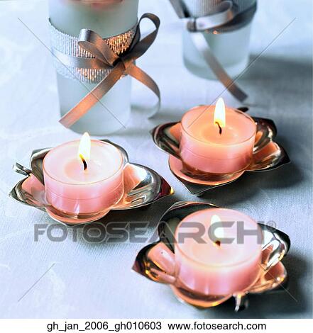 flameslit, pink, candles View Large Photo Image Stock Image - flameslit, pink, candles. Fotosearch