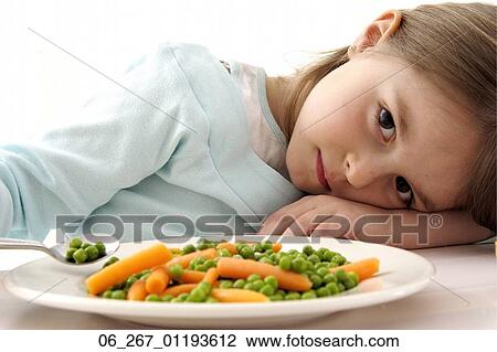 girl, dinner, vegetables View Large Photo Image Stock Image - girl, dinner, vegetables. Fotosearch