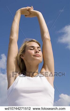 image, 35, Summer, stretching, stretch View Large Photo Image Stock Image - image, 35, Summer, stretching, stretch. Fotosearch
