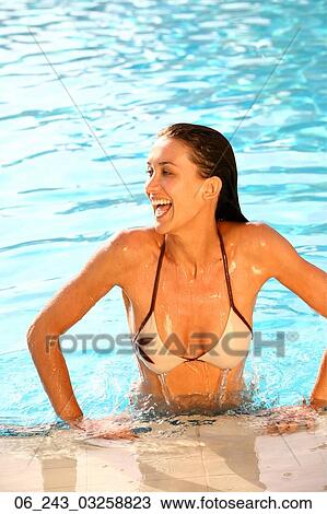 outside, season, summer, swimming, pool, wet, woman View Large Photo Image Stock Image - outside, season, summer, swimming, pool, wet, woman. Fotosearch