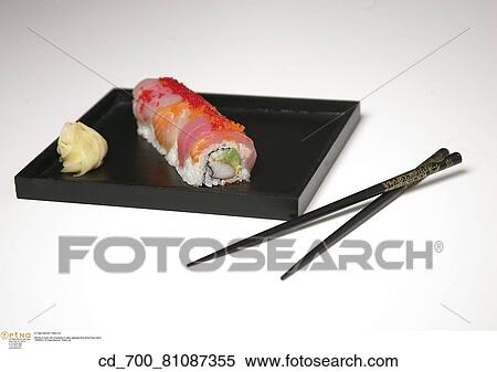 Silhouette, Sushi, Ginger, Chopsticks, Asian, Japanese, Roll View Large Photo Image Stock Photography - Silhouette, Sushi, Ginger, Chopsticks, Asian, Japanese, Roll. Fotosearch