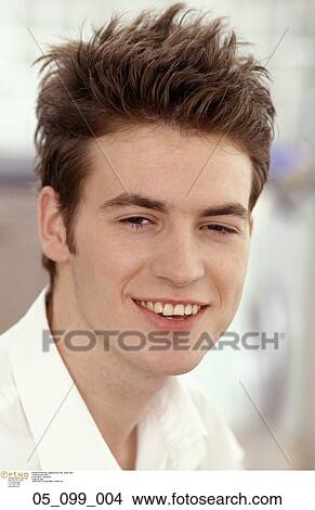spiked, brown, hair, smile View Large Photo Image Picture - spiked, brown, hair, smile. Fotosearch