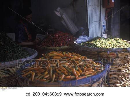 Stock Photo - Still, Life, Vegetables, Rustic, Fruit, Bushels, Farm. Fotosearch