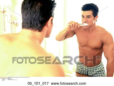 toothbrush, chest, shirt, off, underwear, black View Large Photo Image Stock Photo - toothbrush, chest, shirt, off, underwear, black. Fotosearch