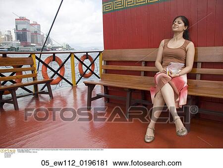 Stock Image - tourist, woman. Fotosearch
