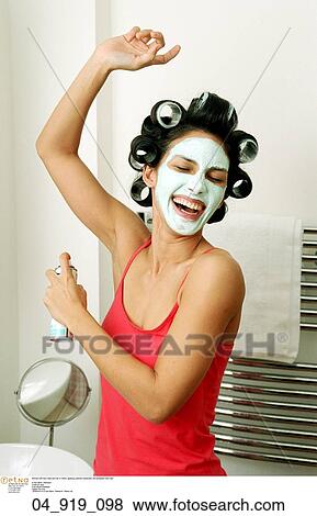 Stock Photo - underarm, perspirant, anti, deodorant, applying. Fotosearch