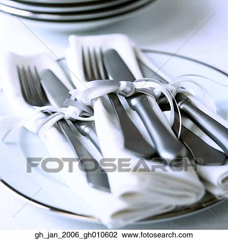Utensils, Table, Meal, Fork, Knife, Napkin, Setting View Large Photo Image Stock Image - Utensils, Table, Meal, Fork, Knife, Napkin, Setting. Fotosearch
