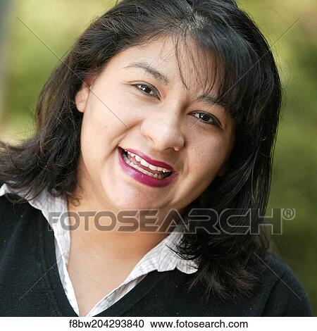 Woman, Headshot, Eye, Contact, Color, Latin, Smiling View Large Photo Image Stock Image - Woman, Headshot, Eye, Contact, Color, Latin, Smiling. Fotosearch