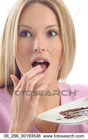 woman, portrait, eating View Large Photo Image Stock Photograph - woman, portrait, eating. Fotosearch