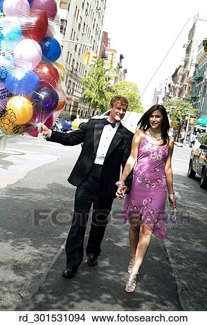 young, Vertical, Tuxedo, Prom, Pink, Dress, outside View Large Photo Image Picture - young, Vertical, Tuxedo, Prom, Pink, Dress, outside. Fotosearch