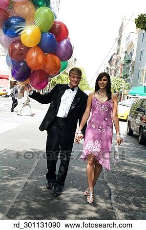 young, Vertical, Tuxedo, Prom, Pink, Dress, outside View Large Photo Image Stock Image - young, Vertical, Tuxedo, Prom, Pink, Dress, outside. Fotosearch