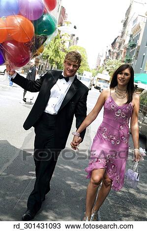 young, Vertical, Tuxedo, Prom, Pink, Dress, outside View Large Photo Image Stock Image - young, Vertical, Tuxedo, Prom, Pink, Dress, outside. Fotosearch