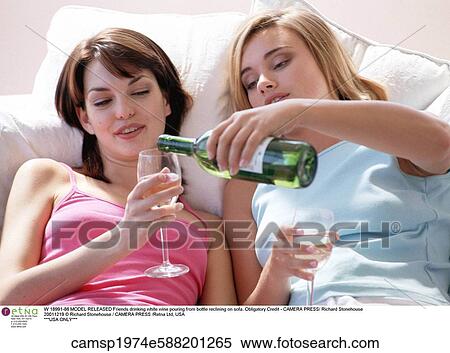 blonde hair, brunette hair, european descent, Friends, half length, At Home View Large Photo Image Stock Photography - blonde hair, brunette hair, european descent, Friends, half length, At Home. Fotosearch
