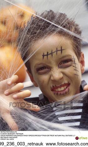 Child, Bot, Make up, Costume, Halloween, Frankenstein View Large Photo Image Stock Image - Child, Bot, Make up, Costume, Halloween, Frankenstein. Fotosearch