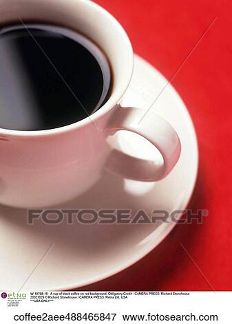 Stock Photo - coffee cup and saucer, cropped, hot drinks, indoors, still life, Studio / Portrait. Fotosearch