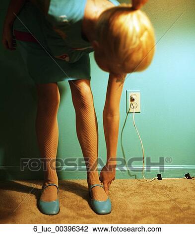 Stock Image - Concept, Woman, Inside, Fashion, Conceptual. Fotosearch