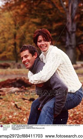 Stock Image - Couple, Autumn. Fotosearch