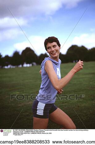 Stock Image - european descent, people, jogging, health, active. Fotosearch