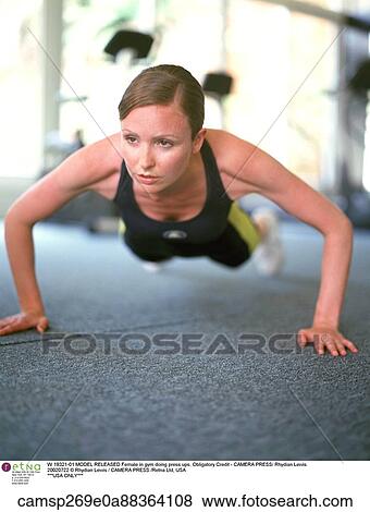 Stock Photo - Fitness, exercising, fair hair, fitness. Fotosearch