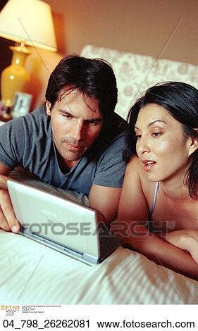 Inside, Technology, Computer, Couple, At Home View Large Photo Image Stock Image - Inside, Technology, Computer, Couple, At Home. Fotosearch