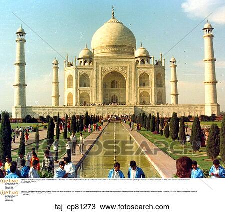 Stock Image - Outside, Travel, Taj Mahal. Fotosearch