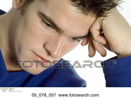 Pensive, 30s, Caucasian, Confused, Anxious, 20s View Large Photo Image Stock Photo - Pensive, 30s, Caucasian, Confused, Anxious, 20s. Fotosearch