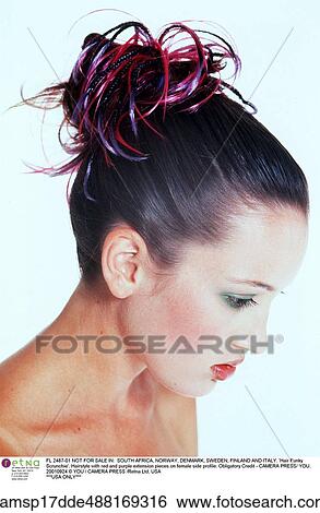 people, brunette hair, head and shoulders, hairstyle, european descent, solo, accessories View Large Photo Image Stock Photograph - people, brunette hair, head and shoulders, hairstyle, european descent, solo, accessories. Fotosearch