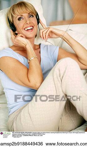 Relaxing, happy, Woman View Large Photo Image Stock Photograph - Relaxing, happy, Woman. Fotosearch